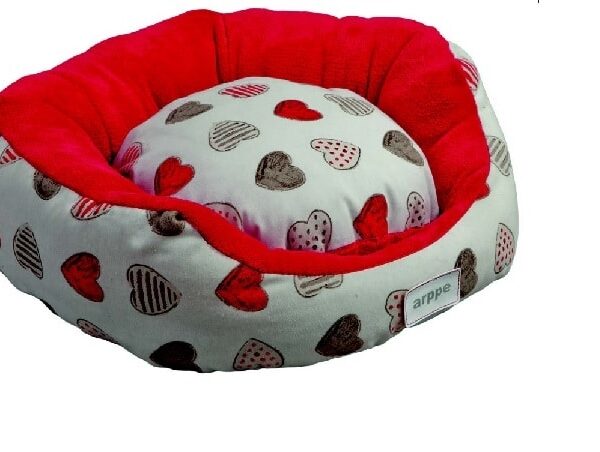 Cama Corazones Rojos