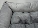 Cama gris terciopelo mediana - Imagen 3