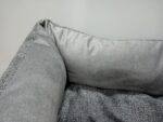 Cama gris terciopelo mediana - Imagen 2