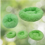Cama de pelo relax antiestrés verde 60cm