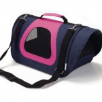 Bolso transportín negro y rosa
