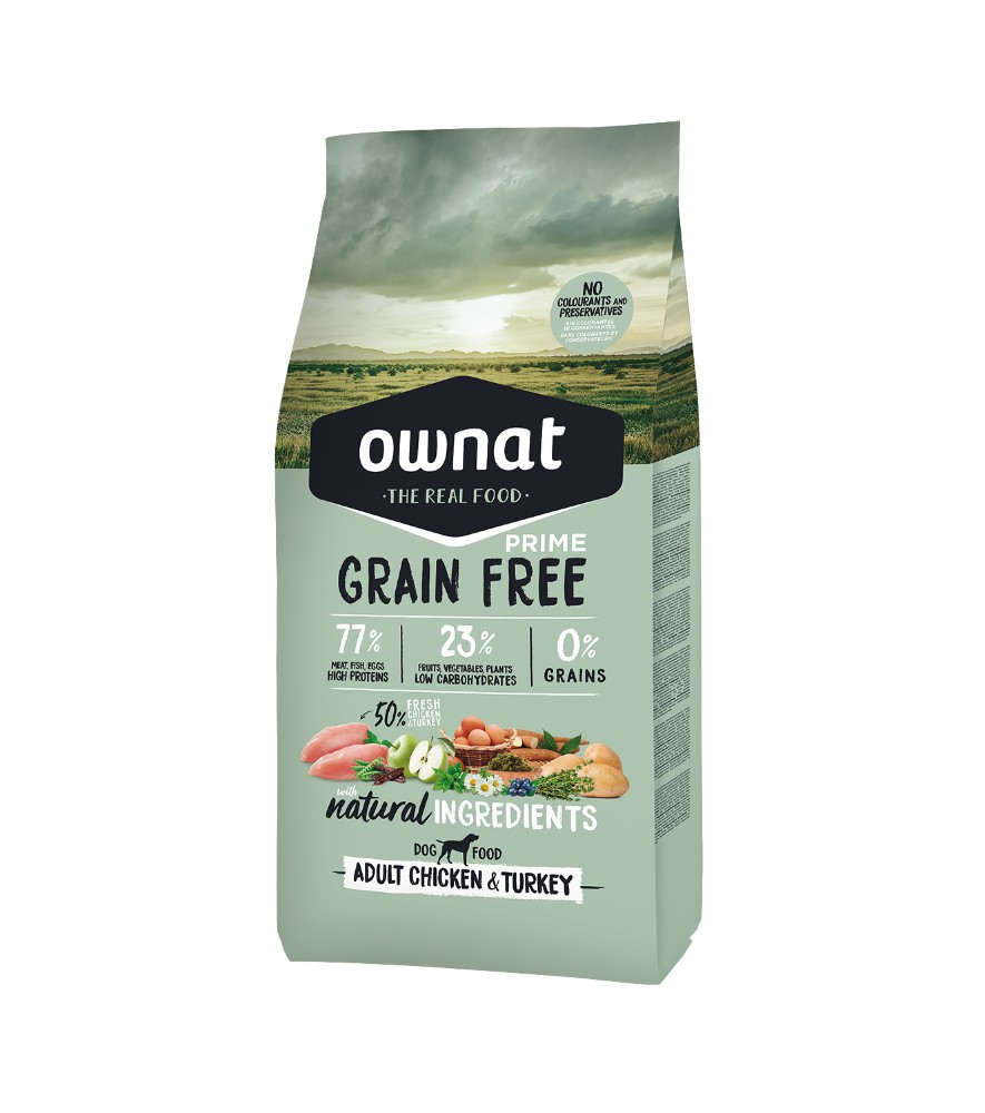 ow-grain-free-prime-adult-chicken-turkey Ownat Grain Free Adult Chicken & Turkey 12kg - Imagen 1
