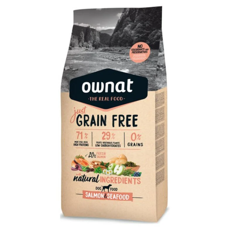 pienso perro ownat just grain free salmon
